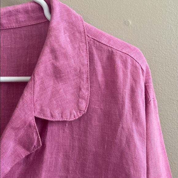 CP Shades Sausalito Marseala Linen dusty rose button down shirt size large - Picture 7 of 15